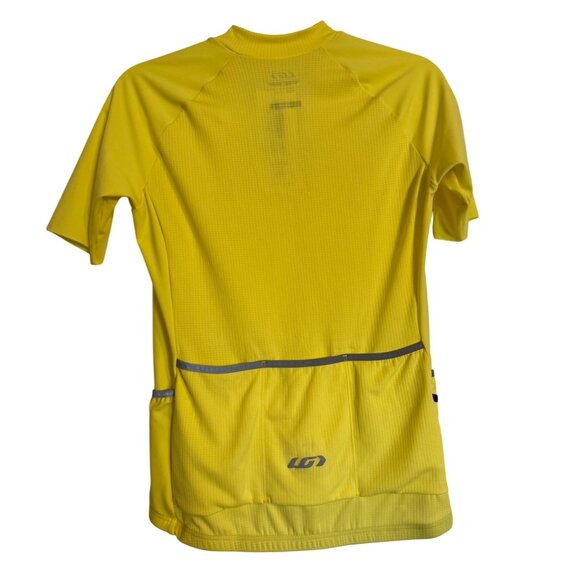 Garneau Women's Victory Size Large Cycling Bright Yellow Reflective NWT $100 Sho - Picture 2 of 5